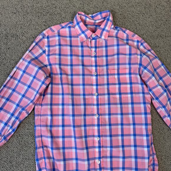 J Crew Lightweight Cotton Button Up Plaid Shirt US Men's S - Picture 2 of 6